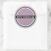 Rotterdam City Pride Emblem – Dutch Identity Runder Aufkleber (Tasche)