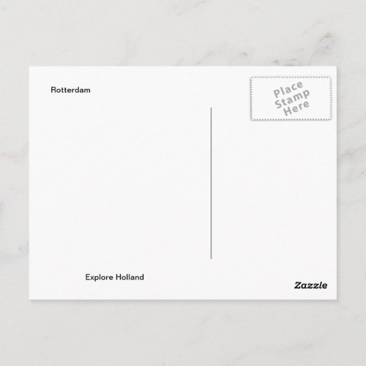 Rotterdam, Euromast Postkarte (Rückseite)