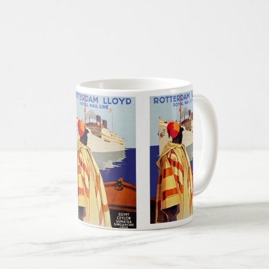 Rotterdam Lloyd Kaffeetasse (VorderseiteRechts)