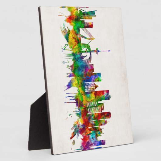 Rotterdam Niederlande Skyline Fotoplatte (Seite)