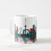 Rotterdam Niederlande Skyline Kaffeetasse (Vorderseite Links)