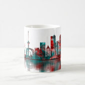 Rotterdam Niederlande Skyline Kaffeetasse (Mittel)