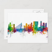Rotterdam Niederlande Skyline Postkarte (Vorne/Hinten)