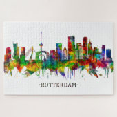 Rotterdam Niederlande Skyline Puzzle (Horizontal)