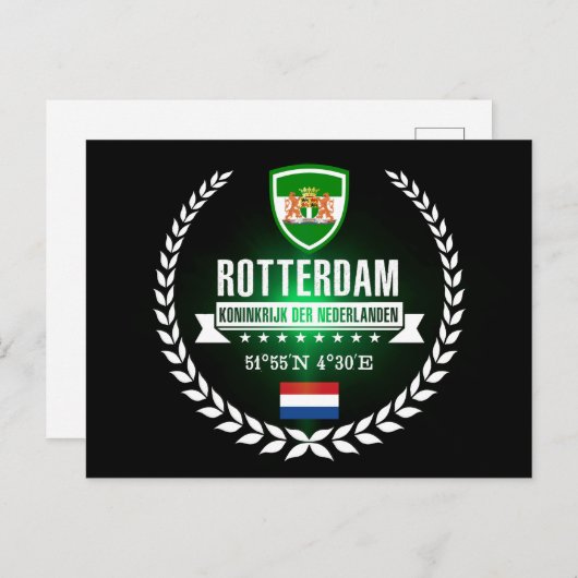 Rotterdam Postkarte (Vorne/Hinten)