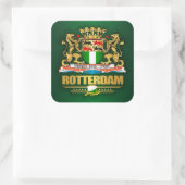 Rotterdam Quadratischer Aufkleber (Tasche)