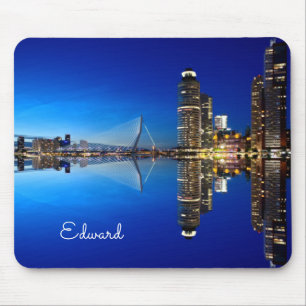 Rotterdam Skyline Cityscape Mousepad