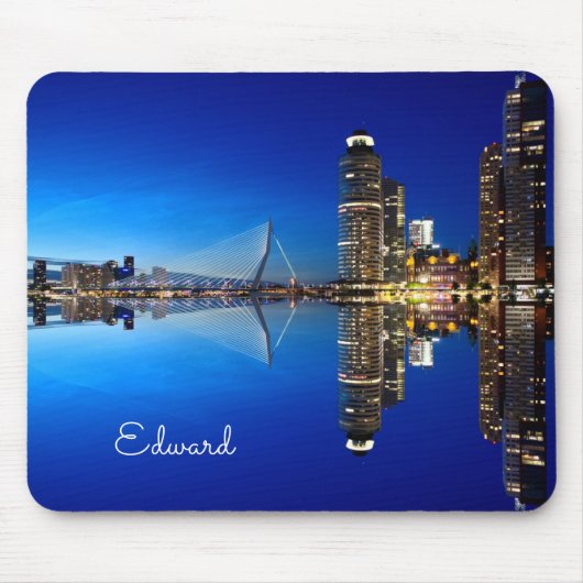 Rotterdam Skyline Cityscape Mousepad (Vorne)