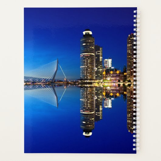 Rotterdam Skyline Cityscape Planer (Rückseite)
