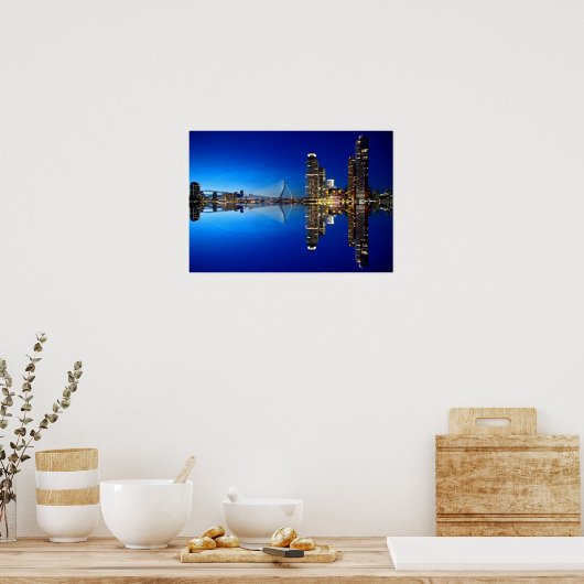 Rotterdam Skyline Cityscape Poster (Küche)