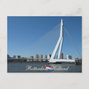 Rotterdam Skyline und Bridge Holland Postcard Postkarte