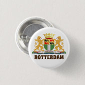 Rotterdam Wappen, Niederlande Button (Vorne & Hinten)