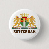 Rotterdam Wappen, Niederlande Button (Vorderseite)