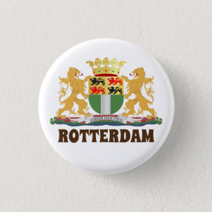 Rotterdam Wappen, Niederlande Button