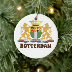 Rotterdam Wappen, Niederlande Keramik Ornament
