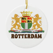 Rotterdam Wappen, Niederlande Keramik Ornament (Vorne)
