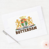 Rotterdam Wappen, Niederlande Rechteckiger Aufkleber (Umschlag)