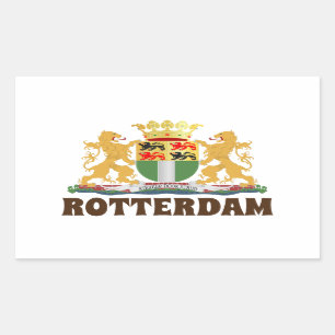 Rotterdam Wappen, Niederlande Rechteckiger Aufkleber