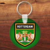 Rotterdamer Flagge Schlüsselanhänger (Vorderseite)