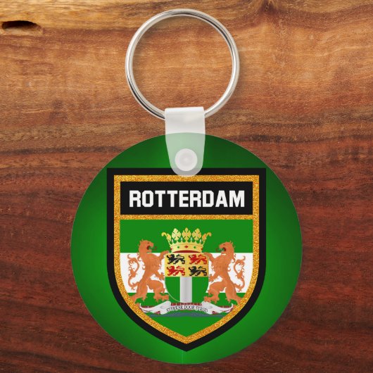 Rotterdamer Flagge Schlüsselanhänger (Vorderseite)