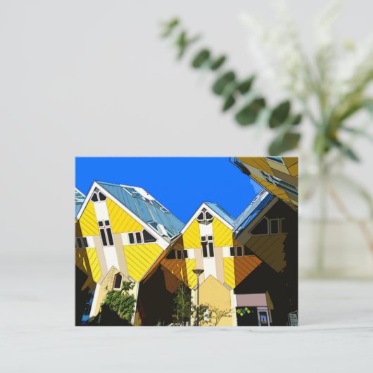 Rotterdamer Kubikhäuser Postkarte (Stehend Vorderseite)