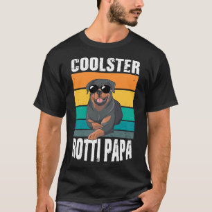 Rotti Papa Vierbeiniger Hund Vintage Rottweiler T-Shirt