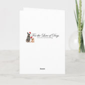 Rottie Christmas Card Feiertagskarte (Rückseite)