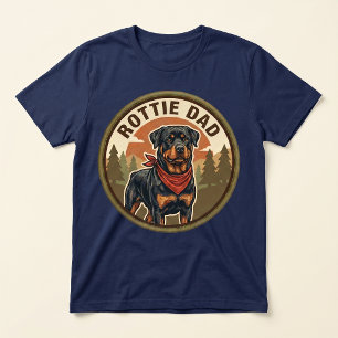 Rottie Dad Tri-Blend T-Shirt Rottweiler Hunde-Va Shirt