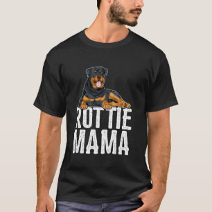Rottie Mama Mother's Day Funny Rottweiler Hund Mam T-Shirt