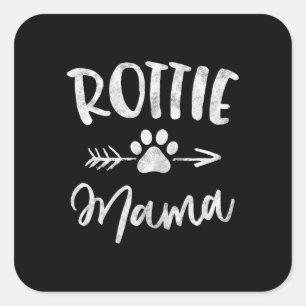 Rottie Mama Rottweiler Lover Owner Dog Quadratischer Aufkleber