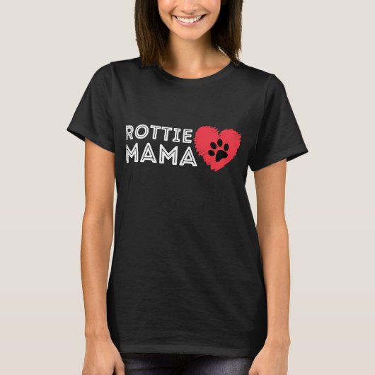 Rottie Mama - Rottweiler Lover Rott Dog Owner Rott T-Shirt (Vorderseite)