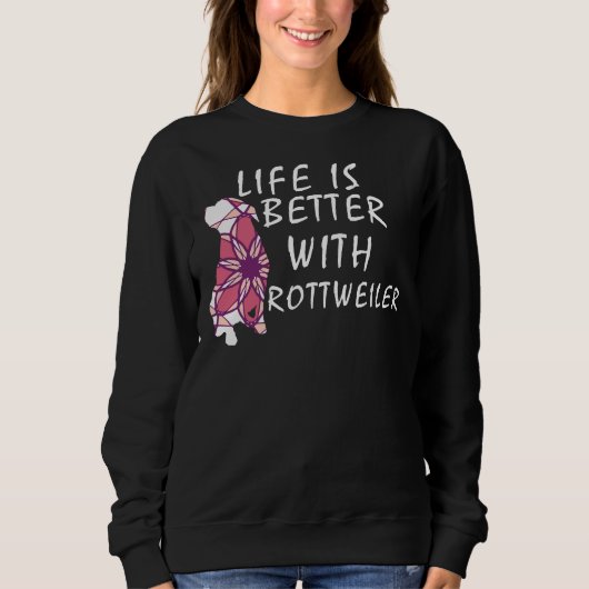 Rottie Mandala Sweatshirt (Vorderseite)