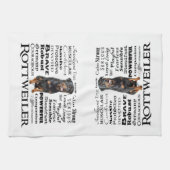 Rottie Merkmal-Geschirrtuch Geschirrtuch (Horizontal)