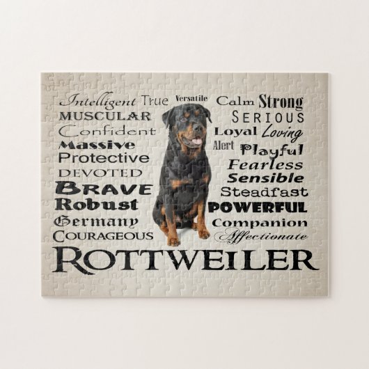 Rottie Merkmal-Puzzlespiel Puzzle (Horizontal)