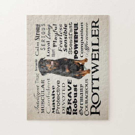 Rottie Merkmal-Puzzlespiel Puzzle (Vertikal)