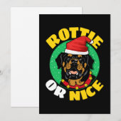 Rottie oder nettes Rottweiler Weihnachten (Vorne/Hinten)