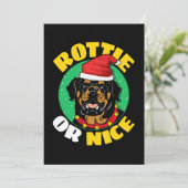 Rottie oder nettes Rottweiler Weihnachten (Stehend Vorderseite)