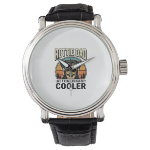 Rottie Papa wie ein normaler Papa, aber cooler Des Armbanduhr