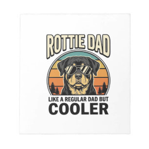Rottie Papa wie ein normaler Papa, aber cooler Des Notizblock
