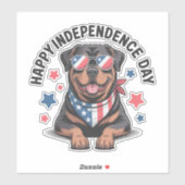 Rottie Patriot Paws Aufkleber (Blatt)