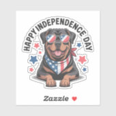 Rottie Patriot Paws Aufkleber (Blatt)