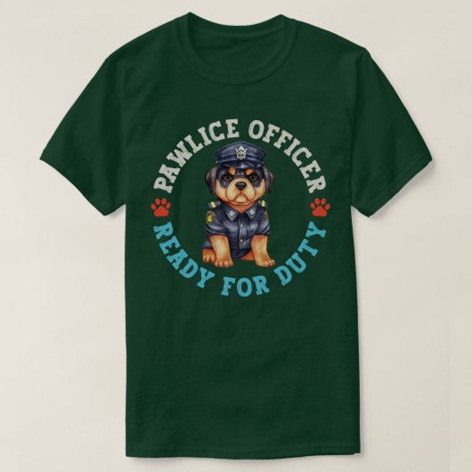 Rottie Pawlice Officer T-Shirt (Design vorne)
