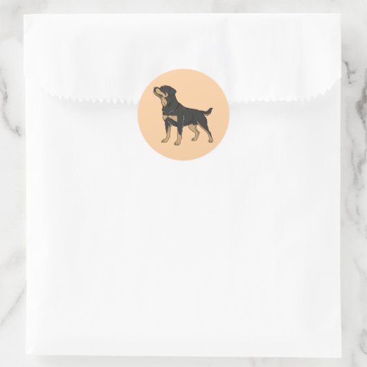 Rottie Power: Bold Rottweiler Dog Sticker for True (Tasche)