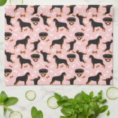 Rottie Rottweiler Blue Kitchtuch Geschirrtuch (Gefaltet)