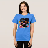 Rottie Rottweiler Tri-Blend Shirt (Vorderseite voll)