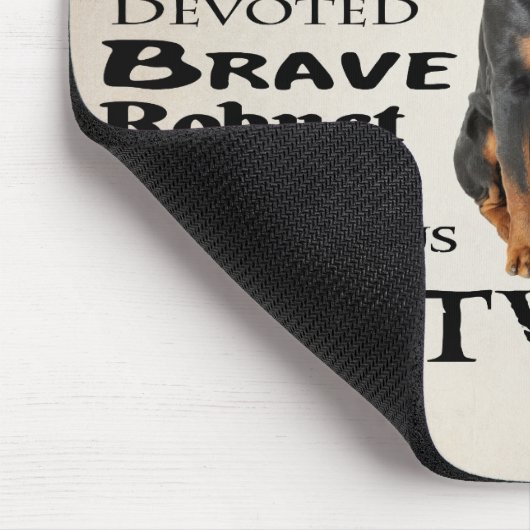 Rottie Traits Mousepad (Ecke)