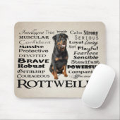 Rottie Traits Mousepad (Mit Mouse)