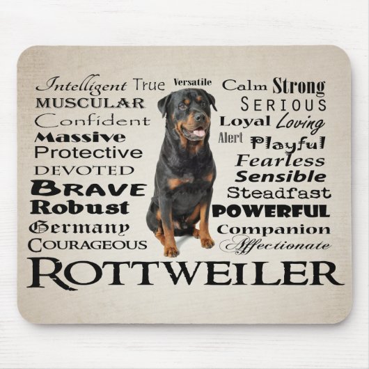 Rottie Traits Mousepad (Vorne)