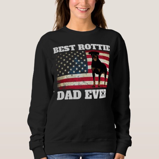 Rottie Vater Sweatshirt (Vorderseite)