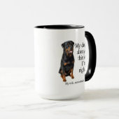 Rottie vs. Ehefrau Tasse (VorderseiteRechts)